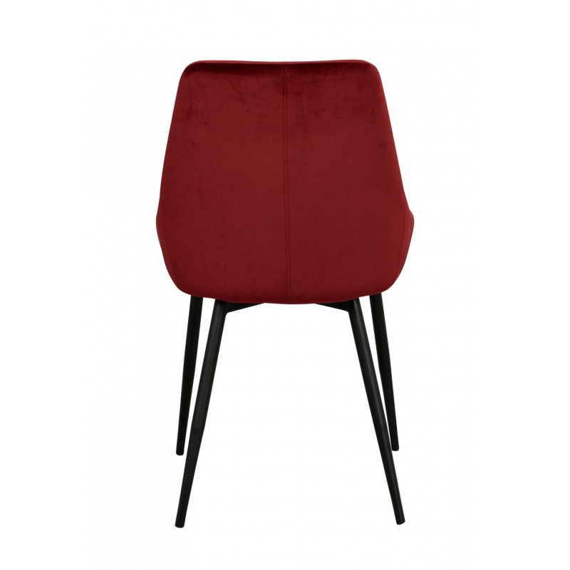 RO Sier Dining Chair Red Velvet